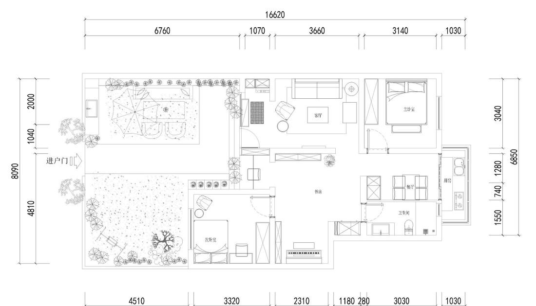 筑凡空间设计丨平层丨
30年破旧学区房也能逆袭美如画！ -1