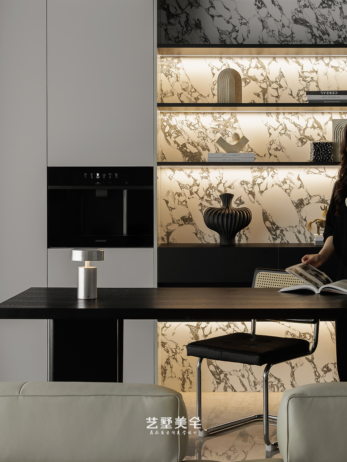 139㎡高级灰克制美学 现代高级感栖居丨中国合肥丨艺墅美宅设计-22