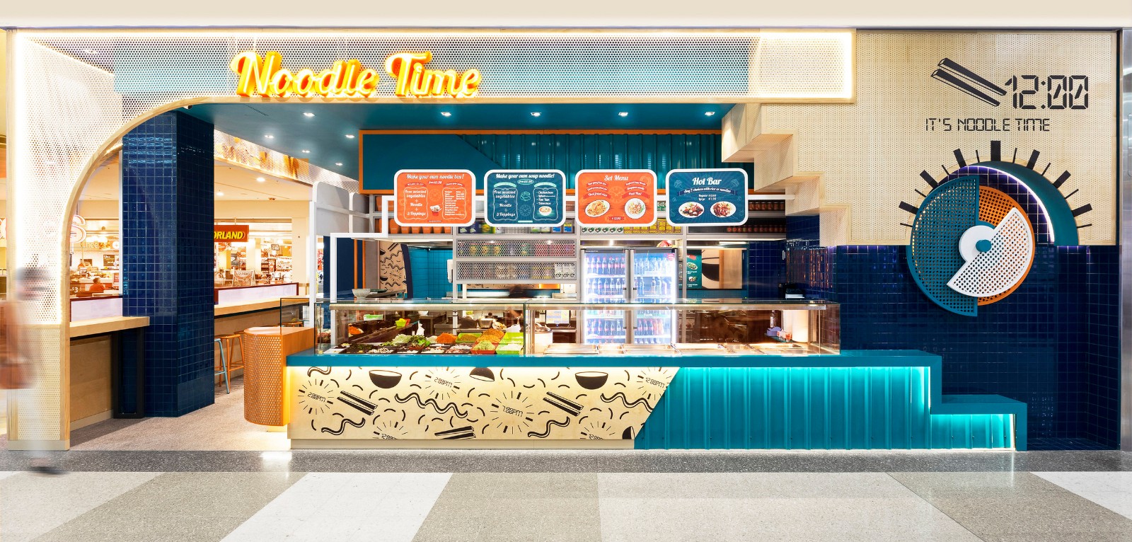 Span Design丨活力撞色系NoodleTime拉面店-3
