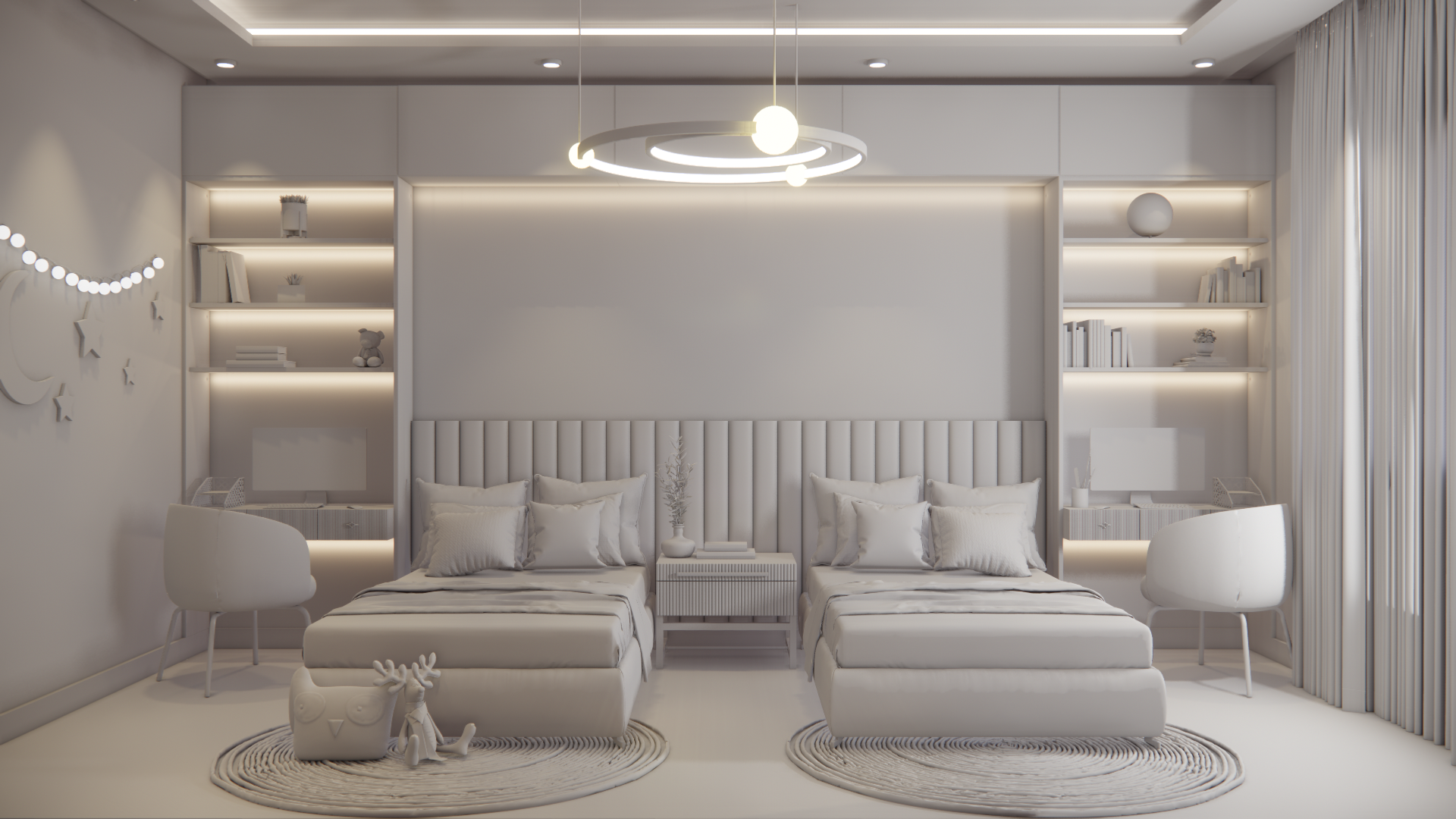 女孩房间丨I N T E G R A T E D + OFFICE-8