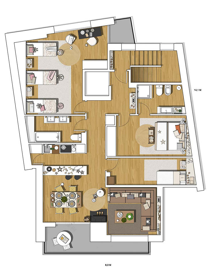 西班牙山间木屋 | 温暖冬日家庭度假理想地-17