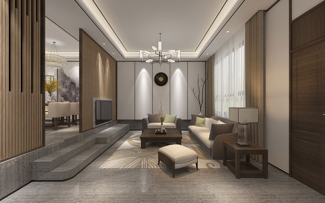 上海院子新中式别墅设计,传承中华文化底蕴-10