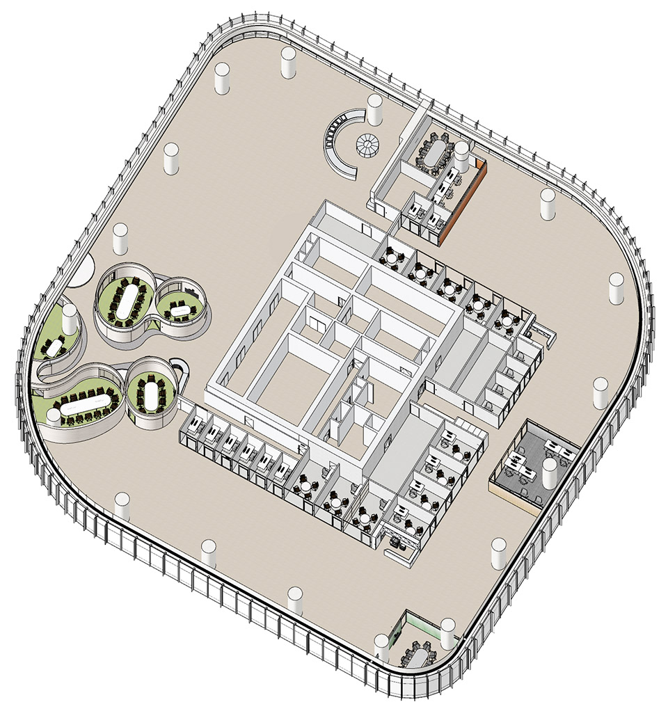 梯度与适度·陆家嘴某资产管理公司室内设计丨中国上海丨HCCH合尘建筑-32