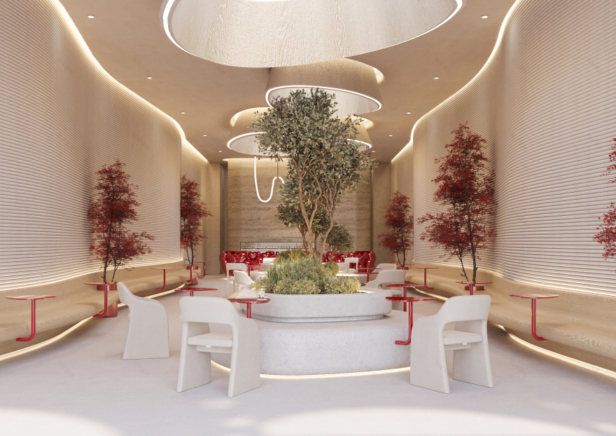 红咖啡屋(注:Rosso在意大利语中有红色之意,Café常见释义为咖啡馆、咖啡屋 ,这里意译为红咖啡屋 ) 丨United StatesLos Angeles丨Futuris Architects-8