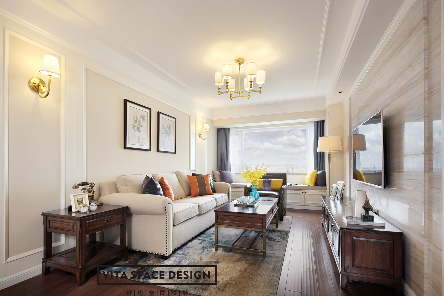 平层丨(轻美式)生活里的温度·维塔空间设计-19