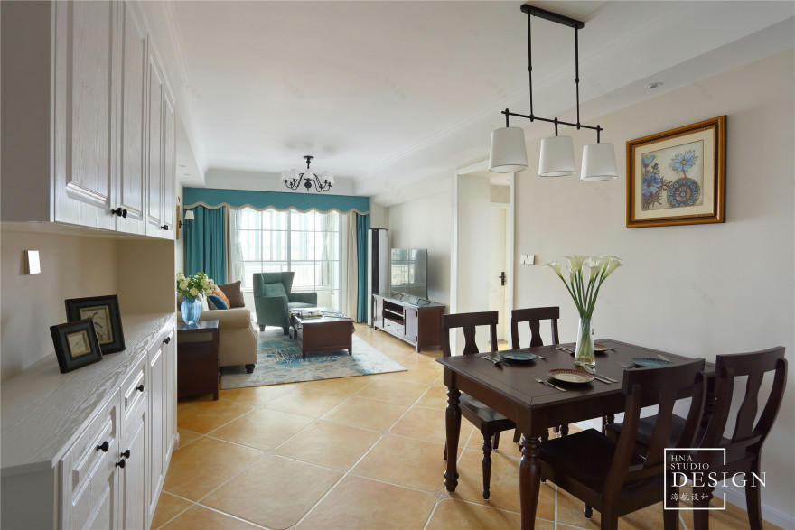 青建鼎都◣秋◥89平美式风格-20