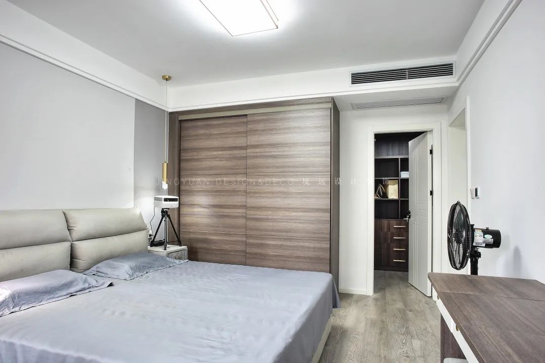 境远装饰 | 90㎡北欧轻奢婚房,冷色都市风设计-45