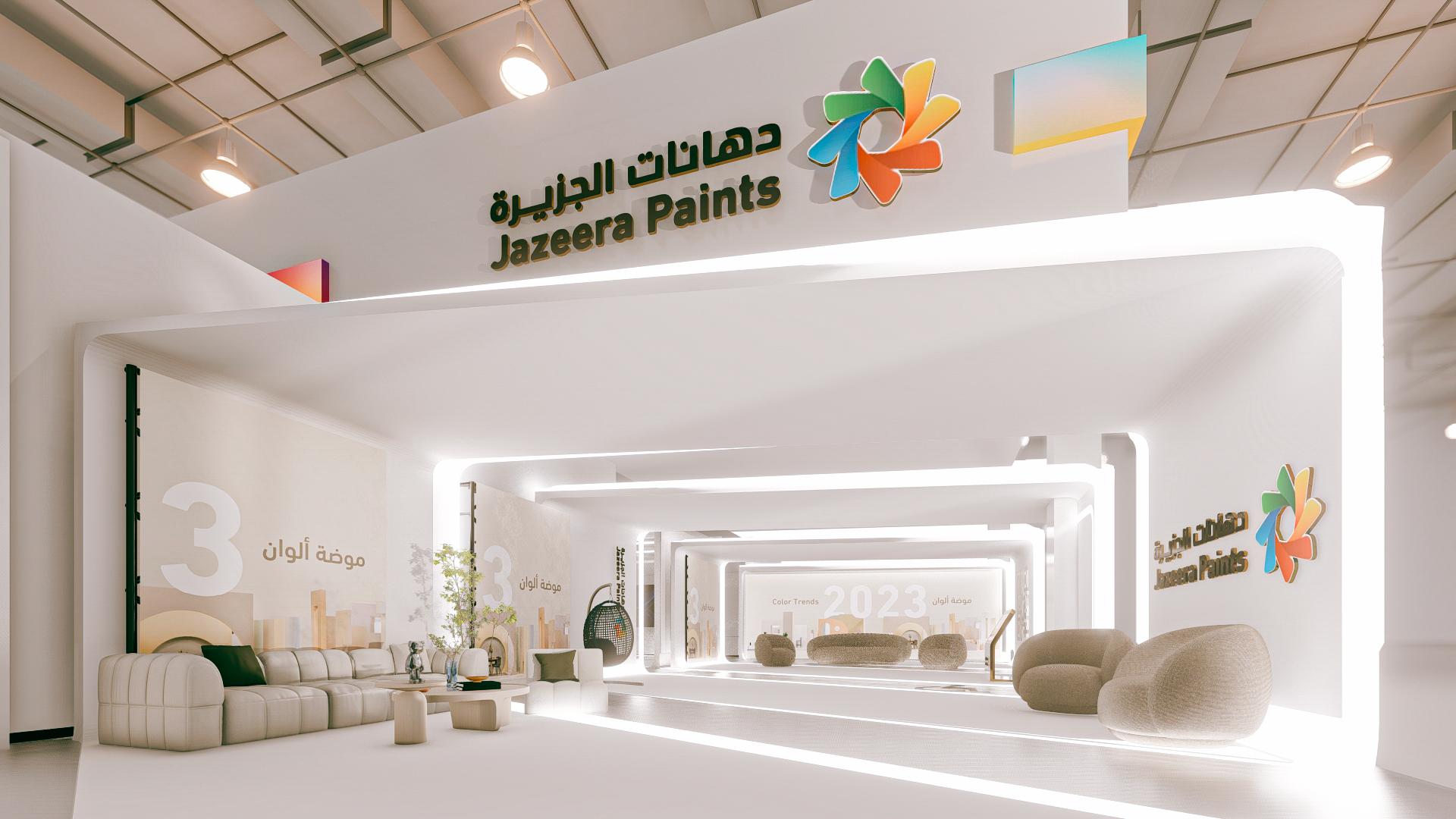 Al Jazeera Paints Booth Design | LE MARCHÉ-7