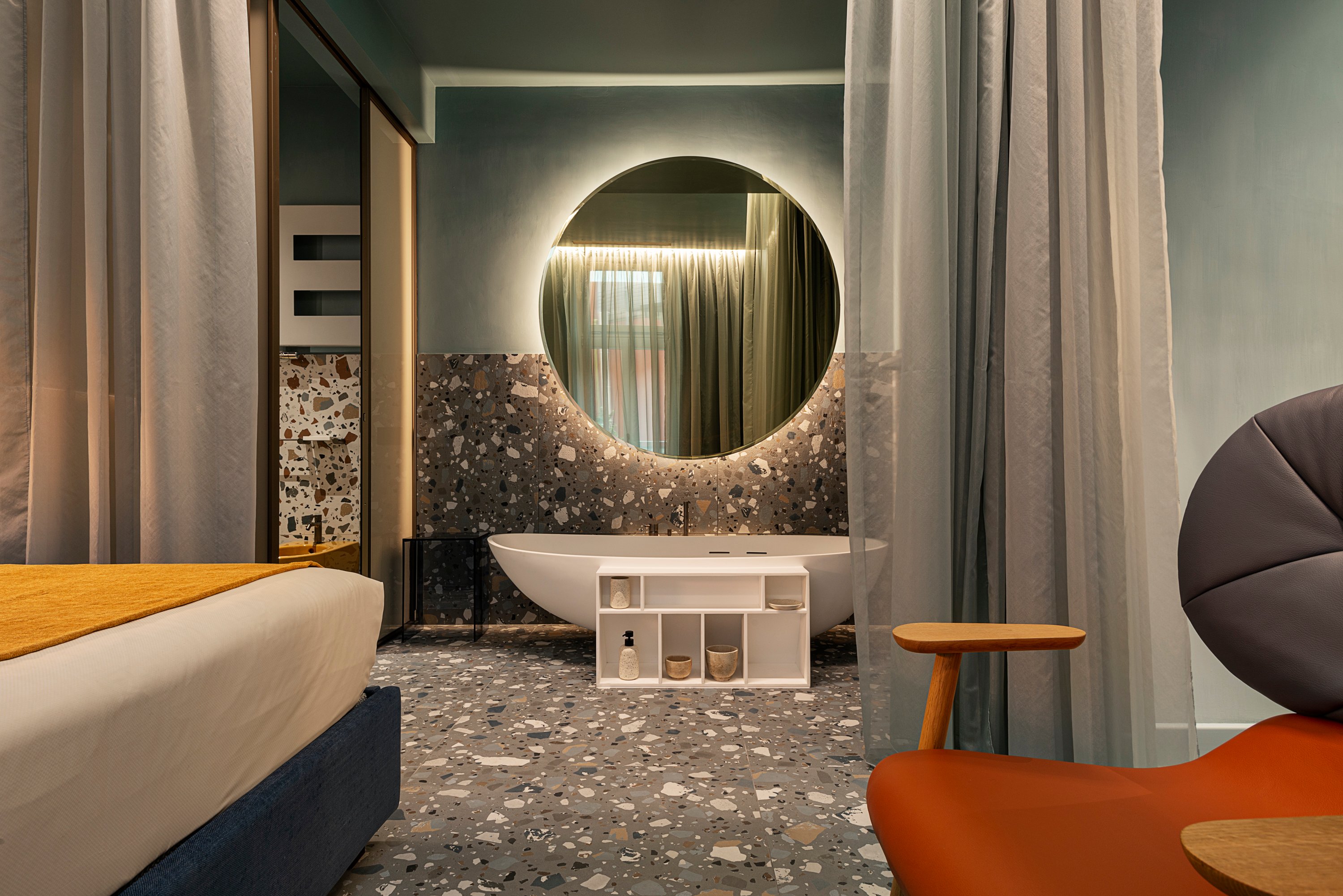 米兰嵌套式酒店 Enterprise Hotel 的时尚黑色设计丨意大利米兰丨Planetaria Hotels-10