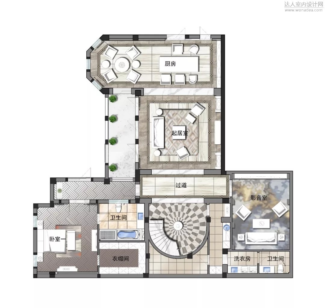 观享际设计 | 在37.2℃遇见最心动的家680㎡-68