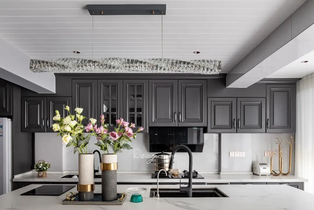 向阳苑 350㎡混搭美式风家居丨紫苹果装饰集团-58