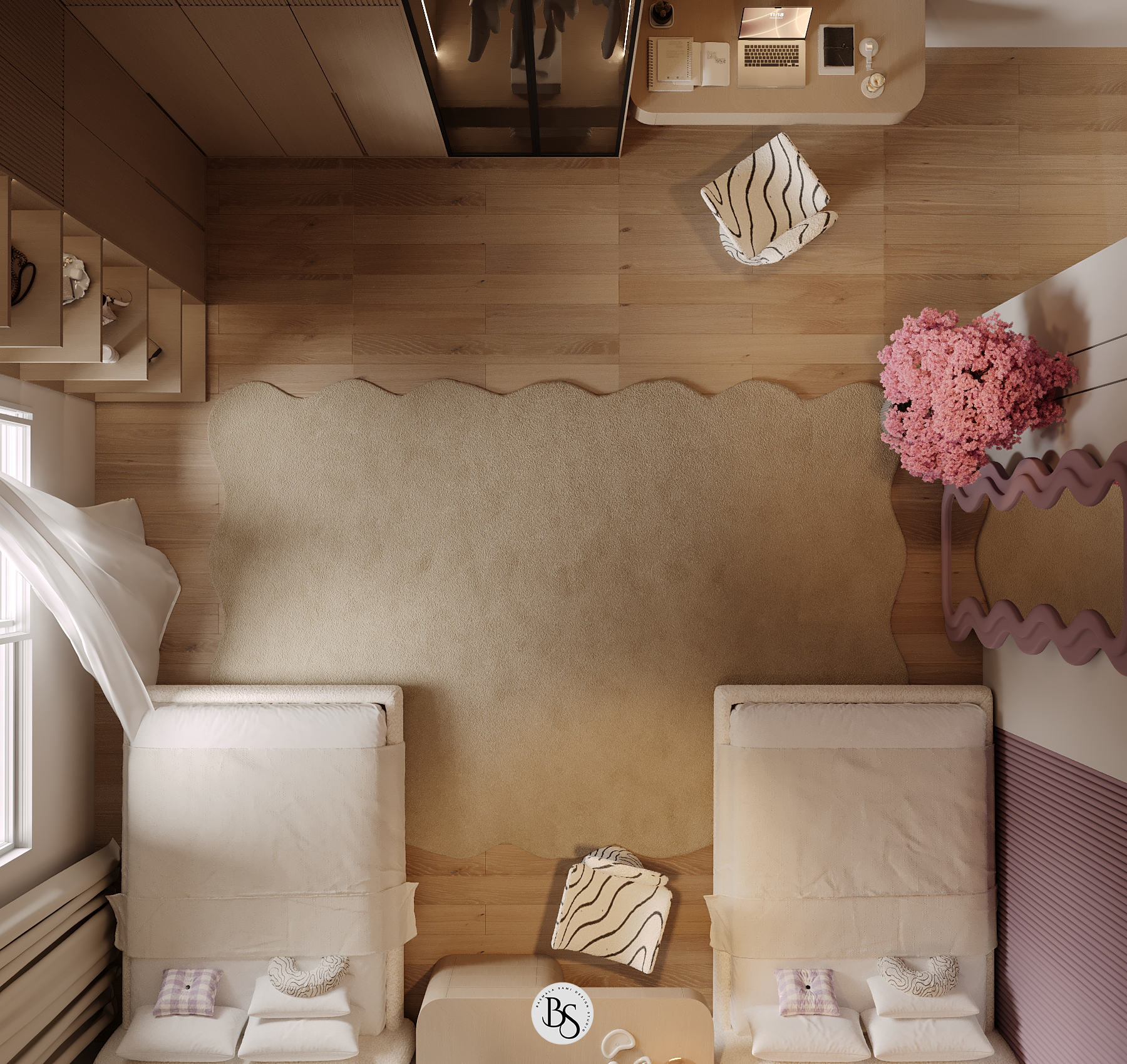 阿联酋女孩卧室设计丨BS_DESIGN STUDIO-8