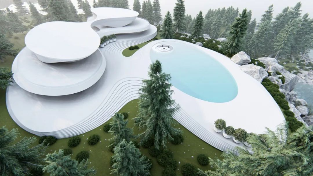 未来主义建筑的奢华幻想丨Roman Vlasov-12