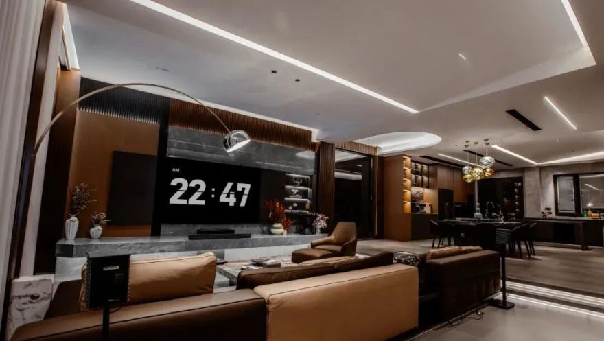 紫廷名苑 | 600㎡独栋别墅的优雅空间与灯光美学-29