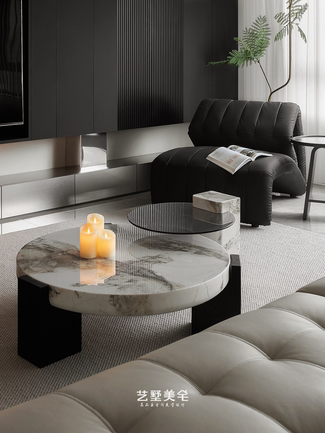 139㎡高级灰克制美学 现代高级感栖居丨中国合肥丨艺墅美宅设计-26