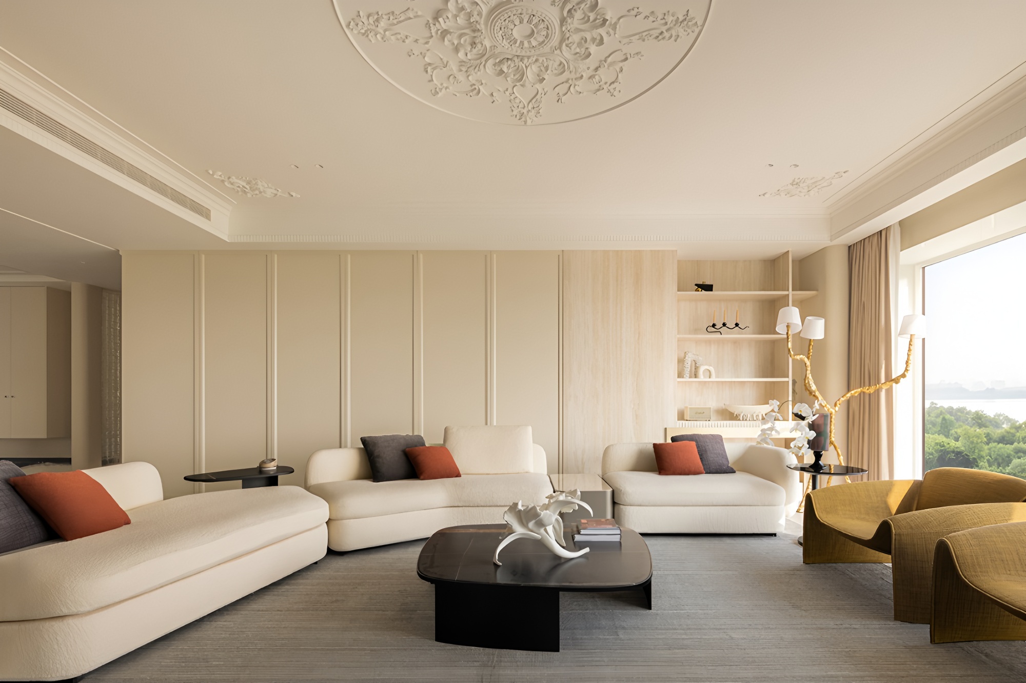 浪漫鎏金,方寸间纳四时湖景丨原想设计-7