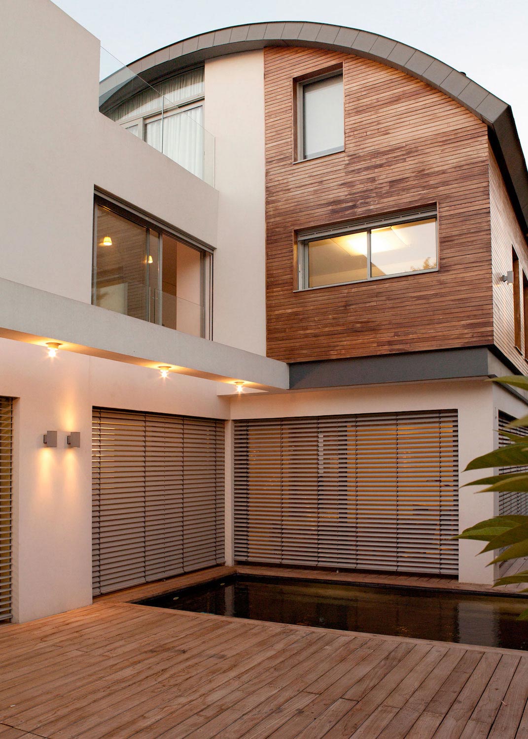 以色列拉马特哈沙龙区的半透明住宅设计-28