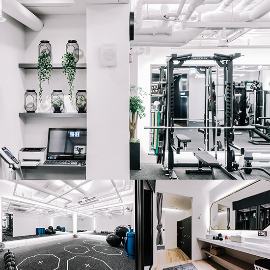 简约 80 平米健身中心，黑白风格打造舒适空间-1
