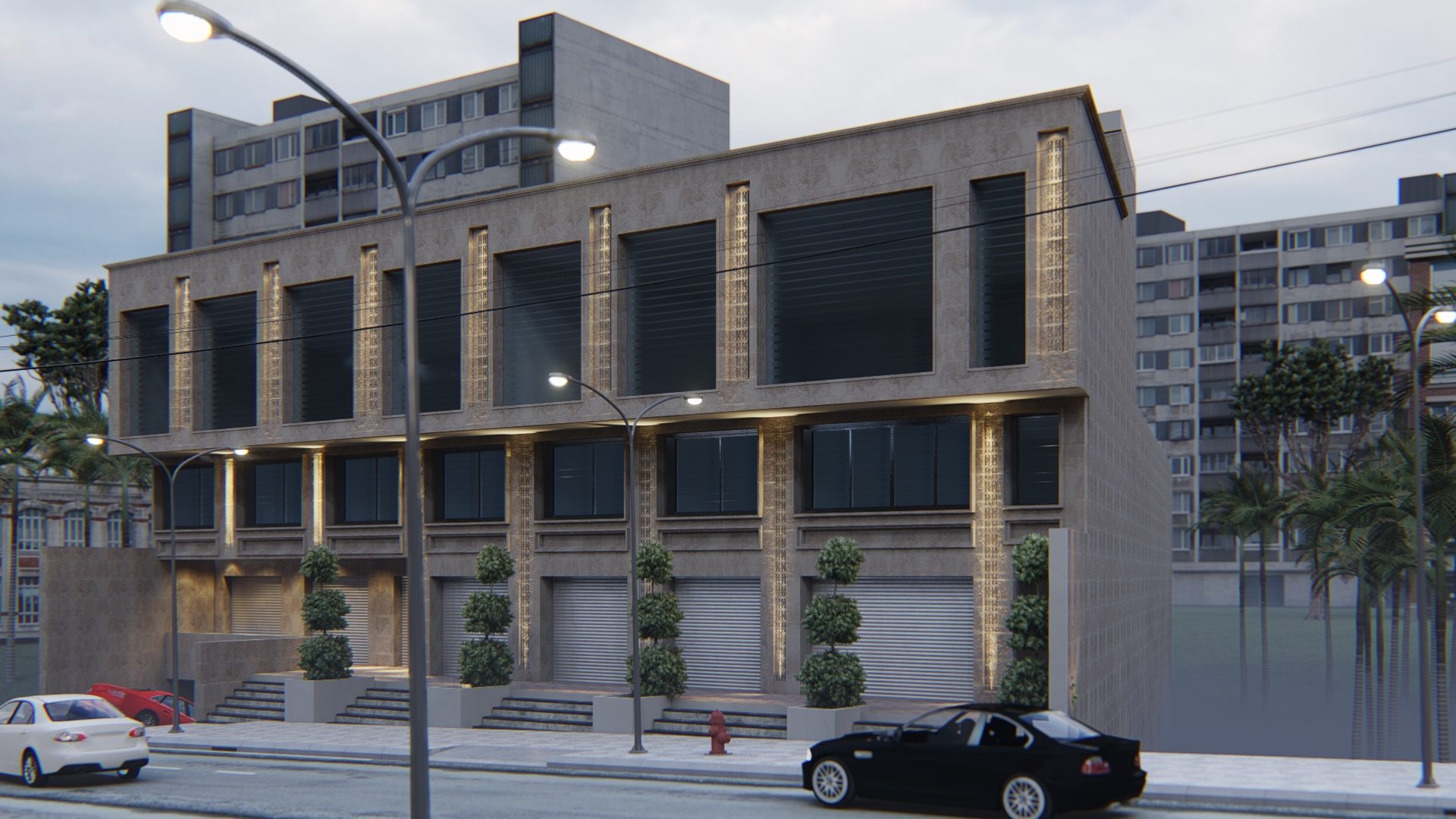 立面设计丨Vray-3