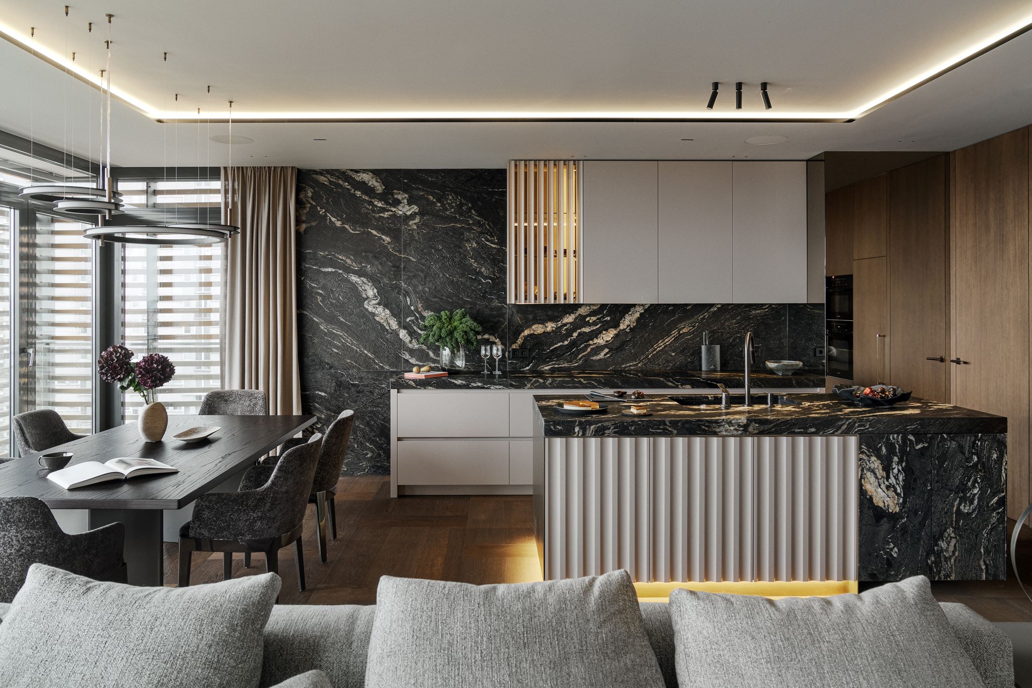 拥有华沙全景的现代经典公寓丨波兰华沙丨Katarzyna Kraszewska室内建筑工作室-21