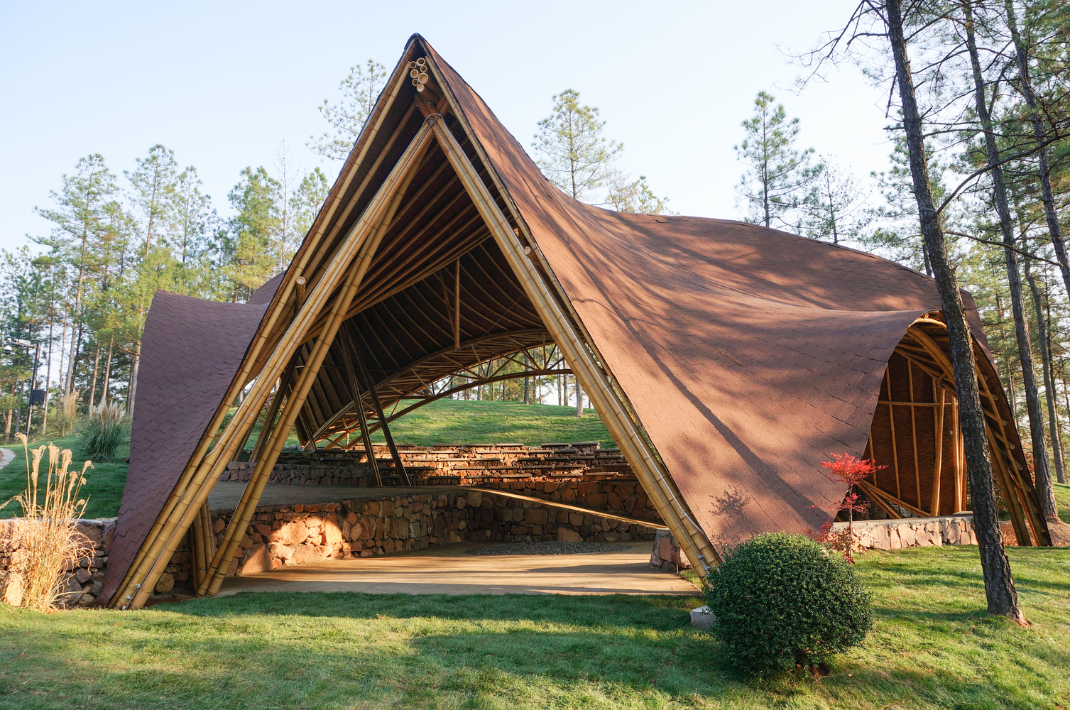 竹结构“风之亭”丨中国安徽丨同济大学建筑与城市规划学院-18