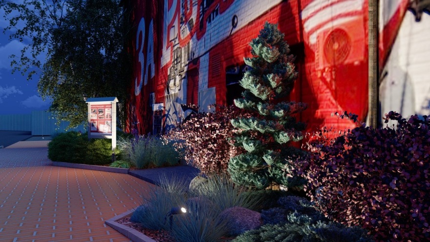 “За Родину”鱼店周边区域设计丨俄罗斯加里宁格勒-15