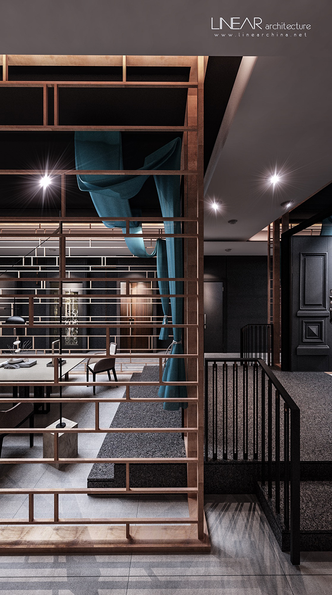 六重金属门 | 框体分隔的创意空间设计-6