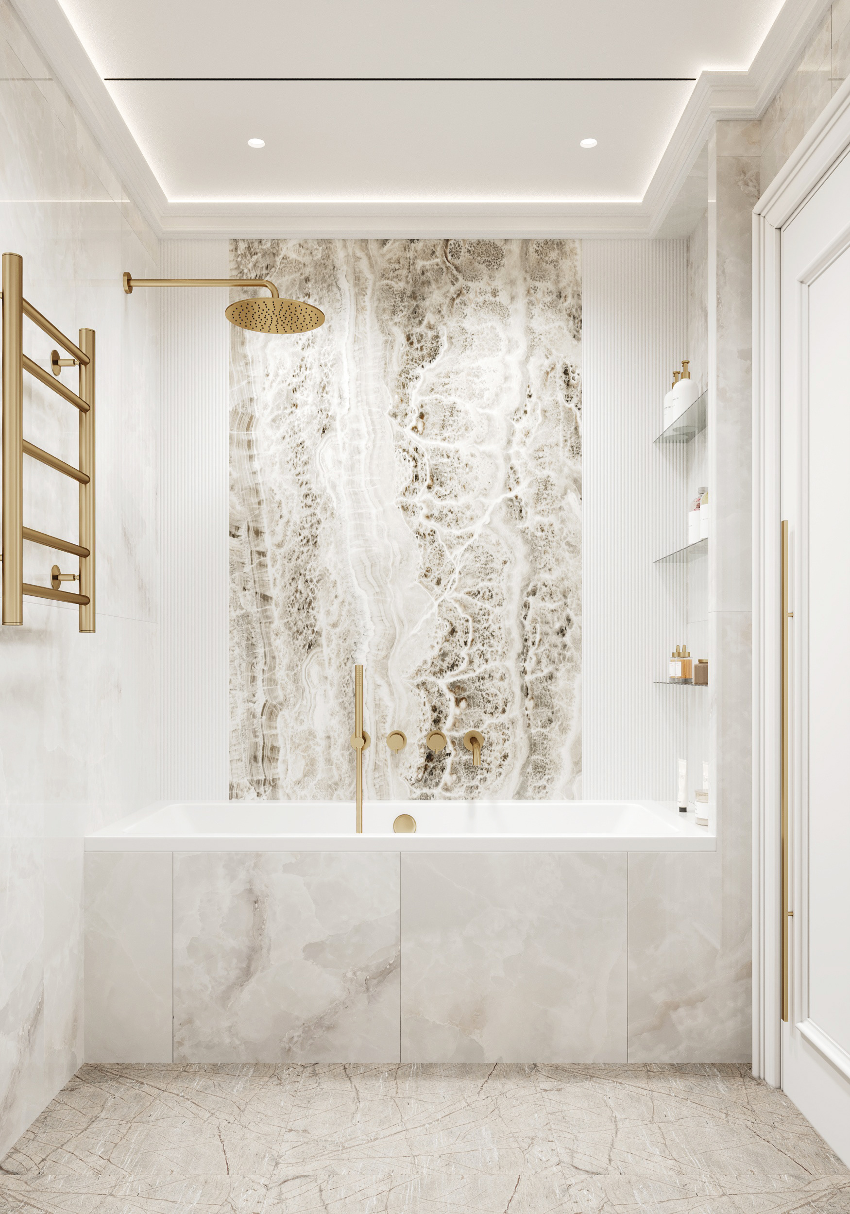 卫生间 #1 及浴室 #1 设计丨设计师 Симдянкина Яна-5