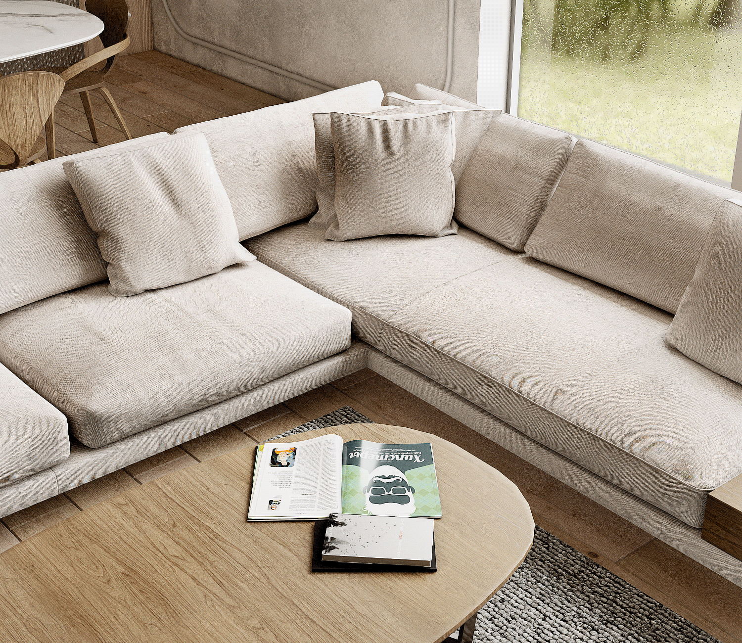 原木与灰色 打造出精致有温度的住宅-1