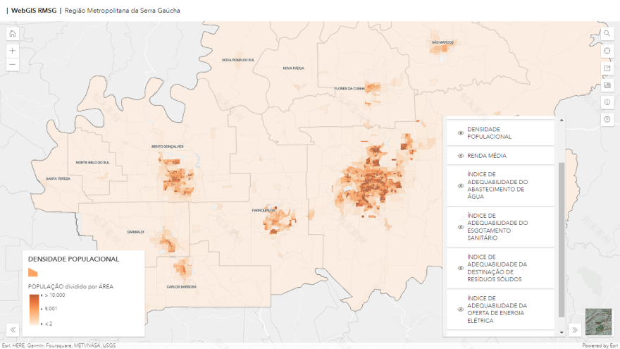 WebGIS RMSG · 区域规划地理可视化平台丨巴西南里奥格兰德-17