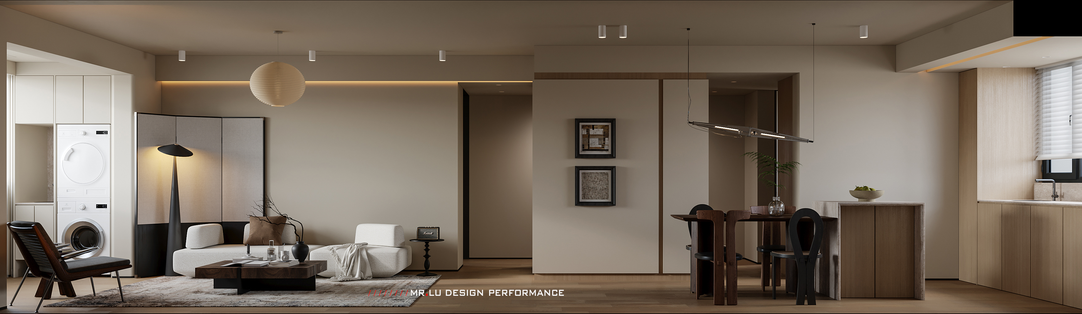 现代中古混搭风格效果图表现-1