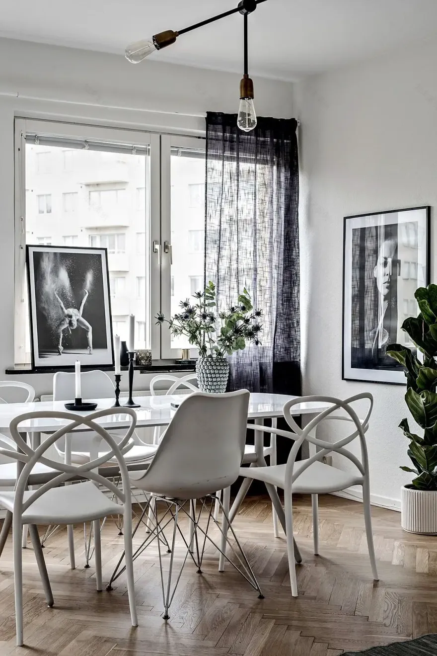 现代简约,绿色生活 | 两套不同面积的 Scandinave 风格公寓设计-1