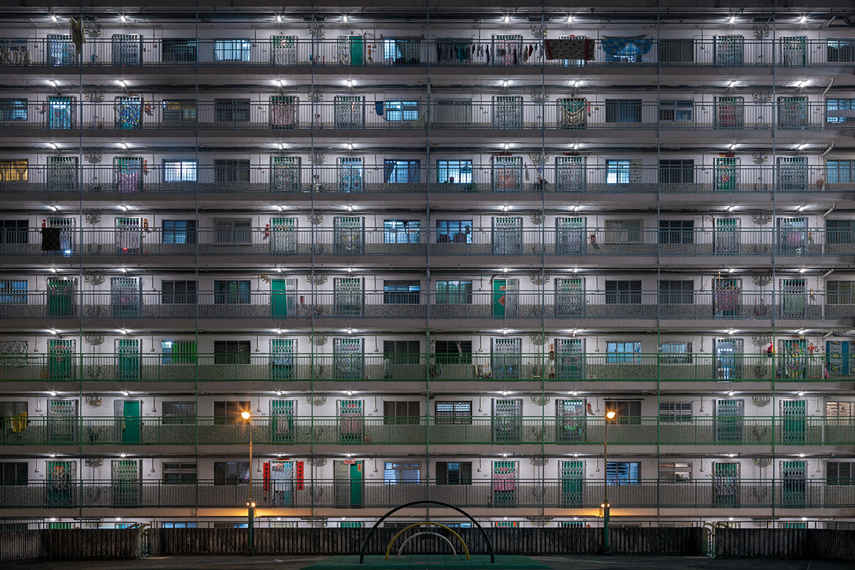 香港高楼公屋的密集城市环境与建筑-11