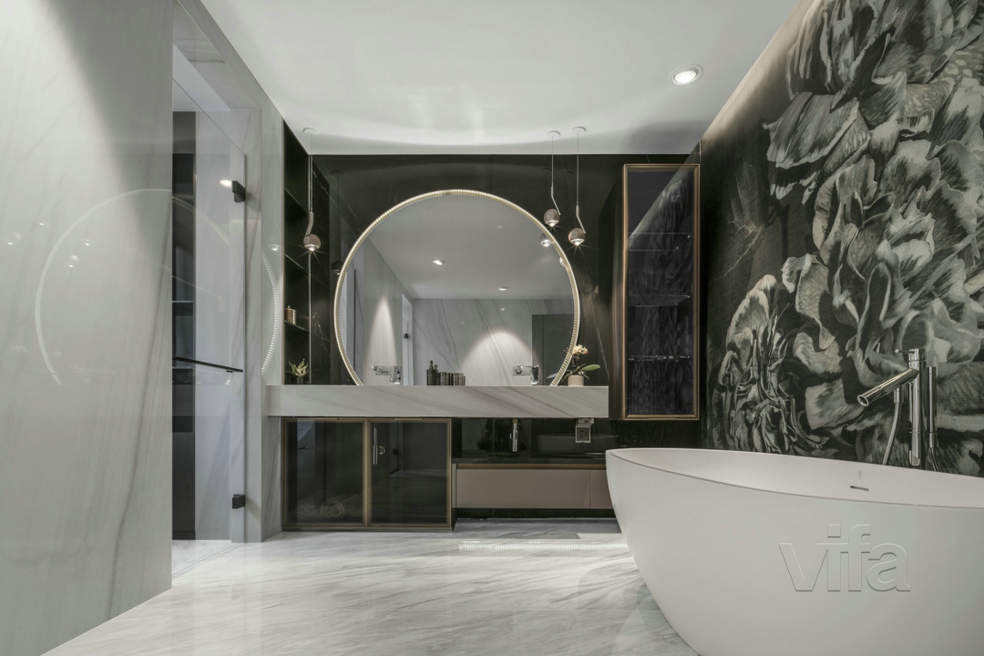 "Vifa 威法"打造精致浴室,钛金灰色调展现未来艺术感-34