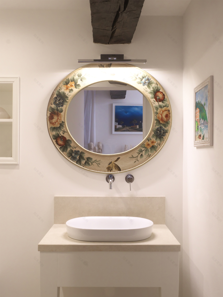 古宅新生,罗马洞石与实木地板的优雅融合-10