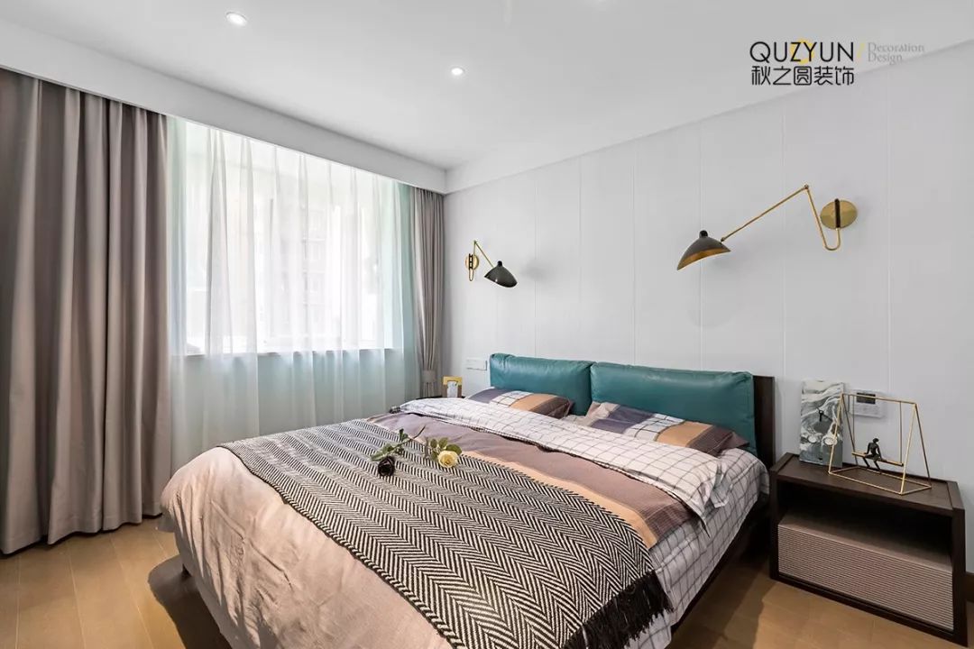 景湖人家现代风设计，水泥漆++ 木饰面演绎灵动空间-30