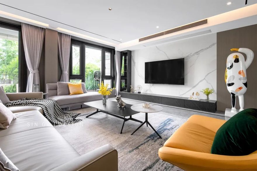 现代简约 420㎡别墅设计丨中国上海丨刘时洋-38