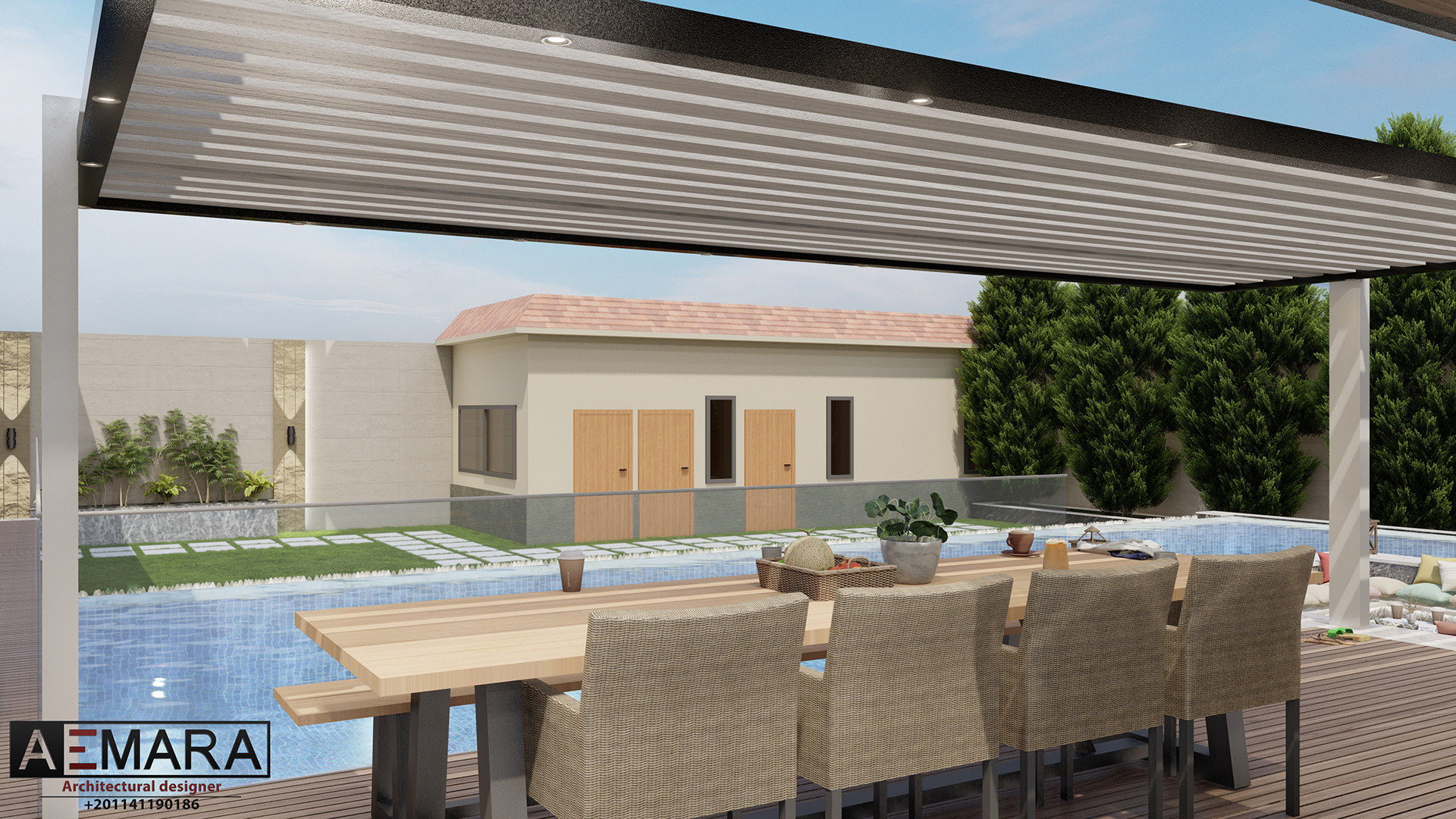 私人花园设计丨阿联酋丨AbdAllah Emara & Mohamed Emad-15