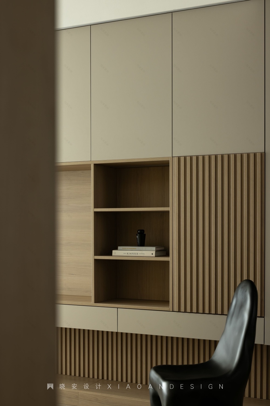 木元素+奶油质感的家丨晓安设计-21