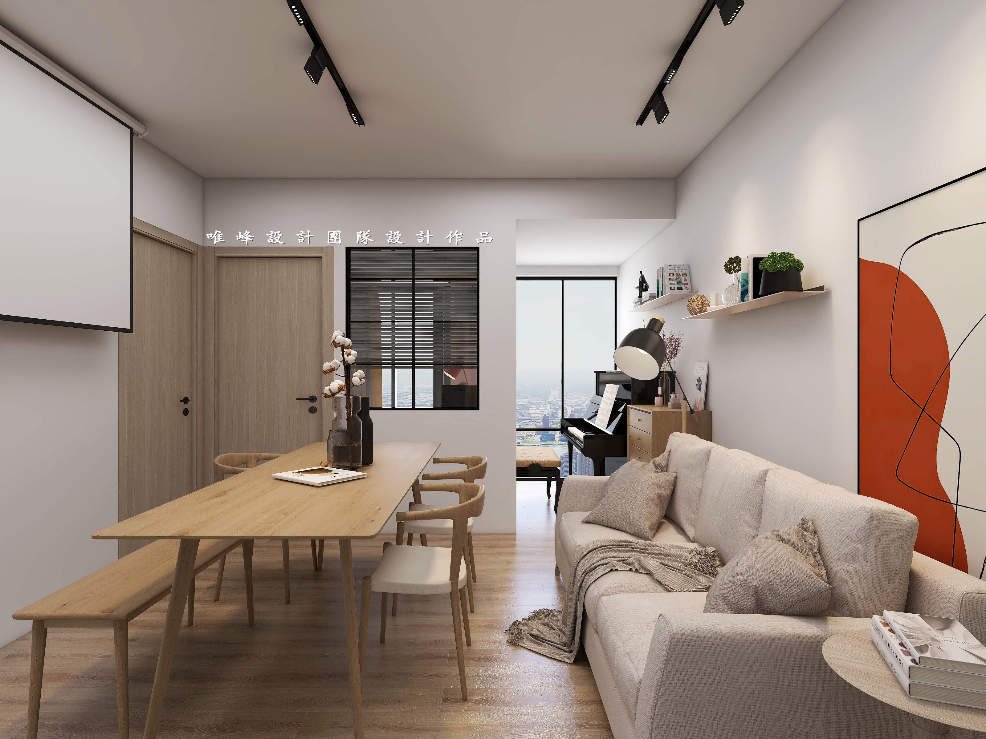 深圳口山设计：120㎡麒麟花园简约至上，凸显现代美感-2