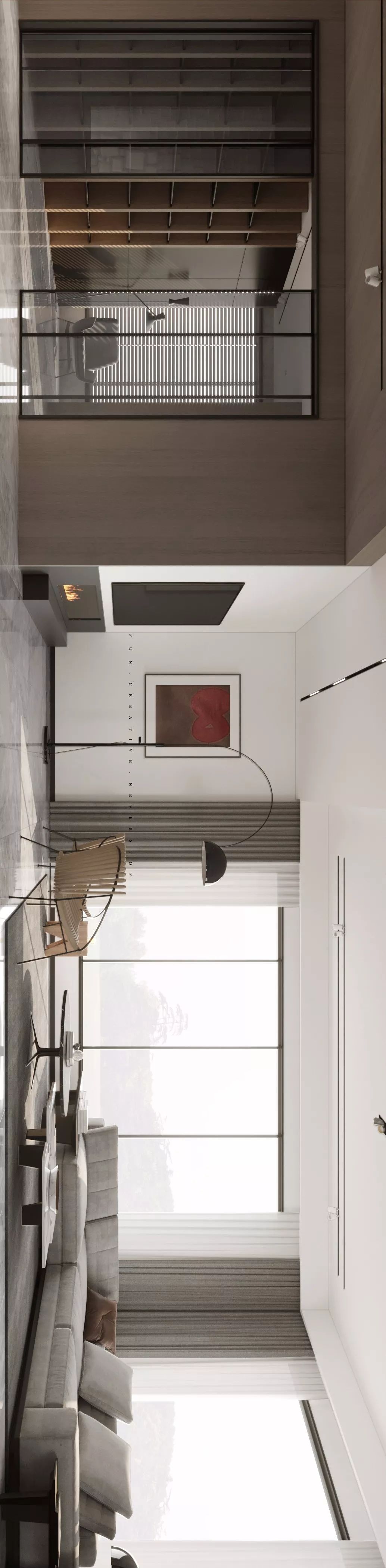 绍兴融创越州府现代大平层 | 双倍空间，大胆用色-35