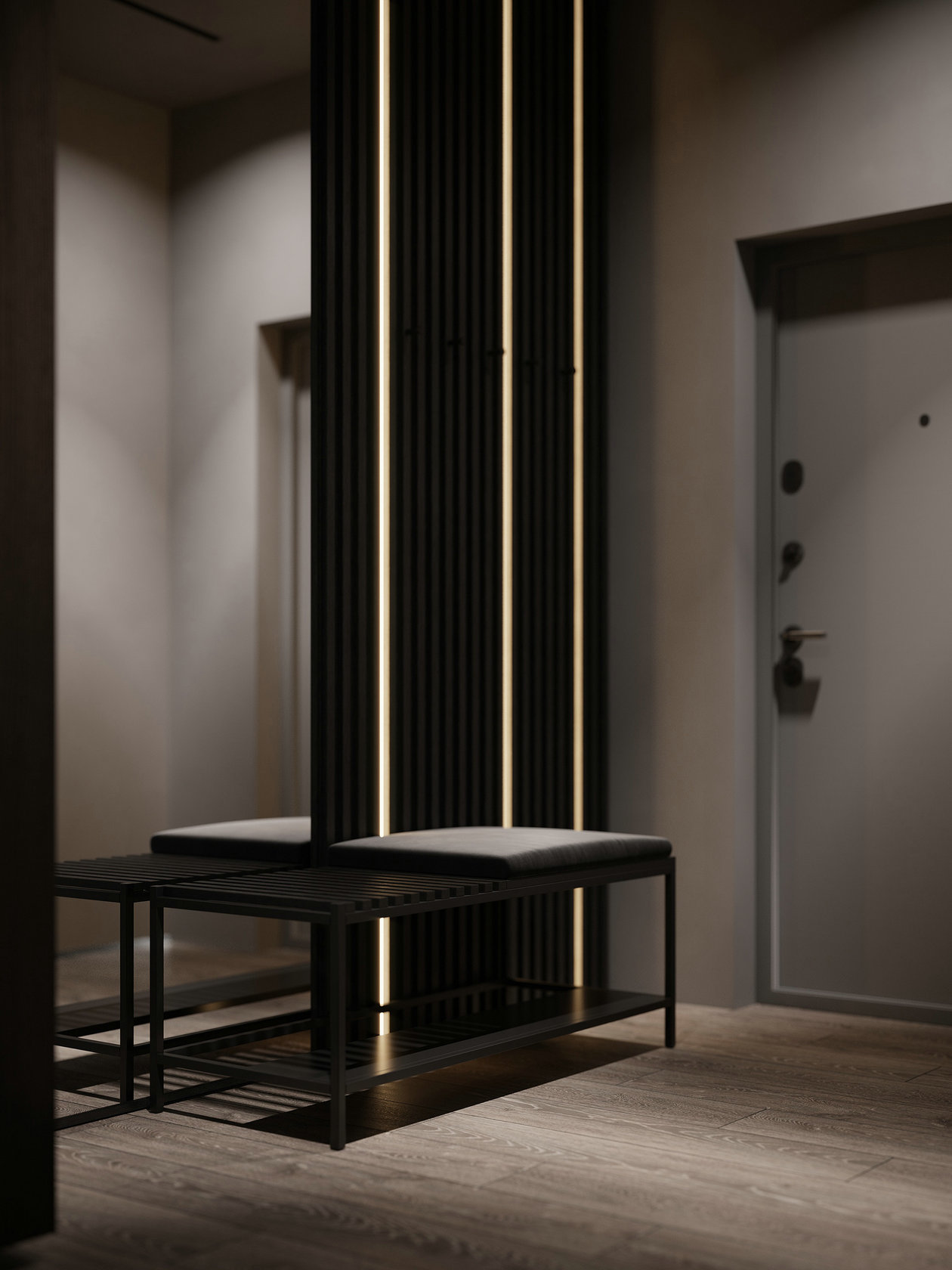 黑色系小空间公寓设计 超有设计感！-0