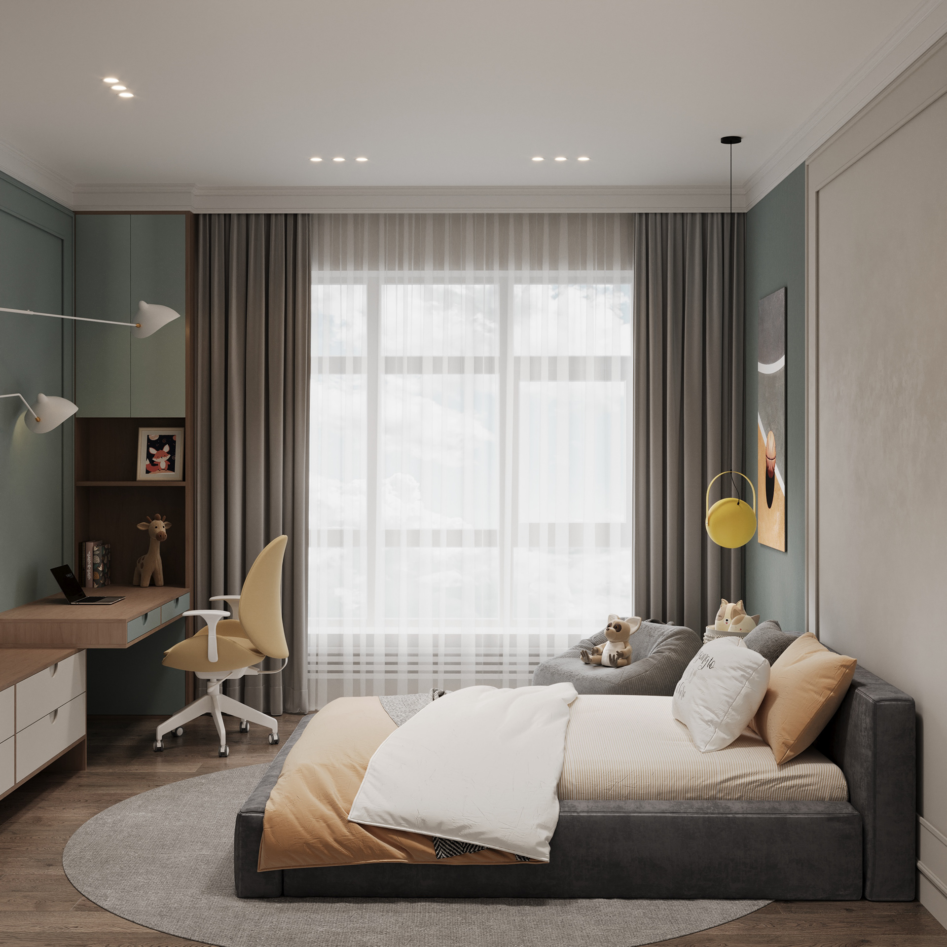 220平米两层住宅室内设计-65