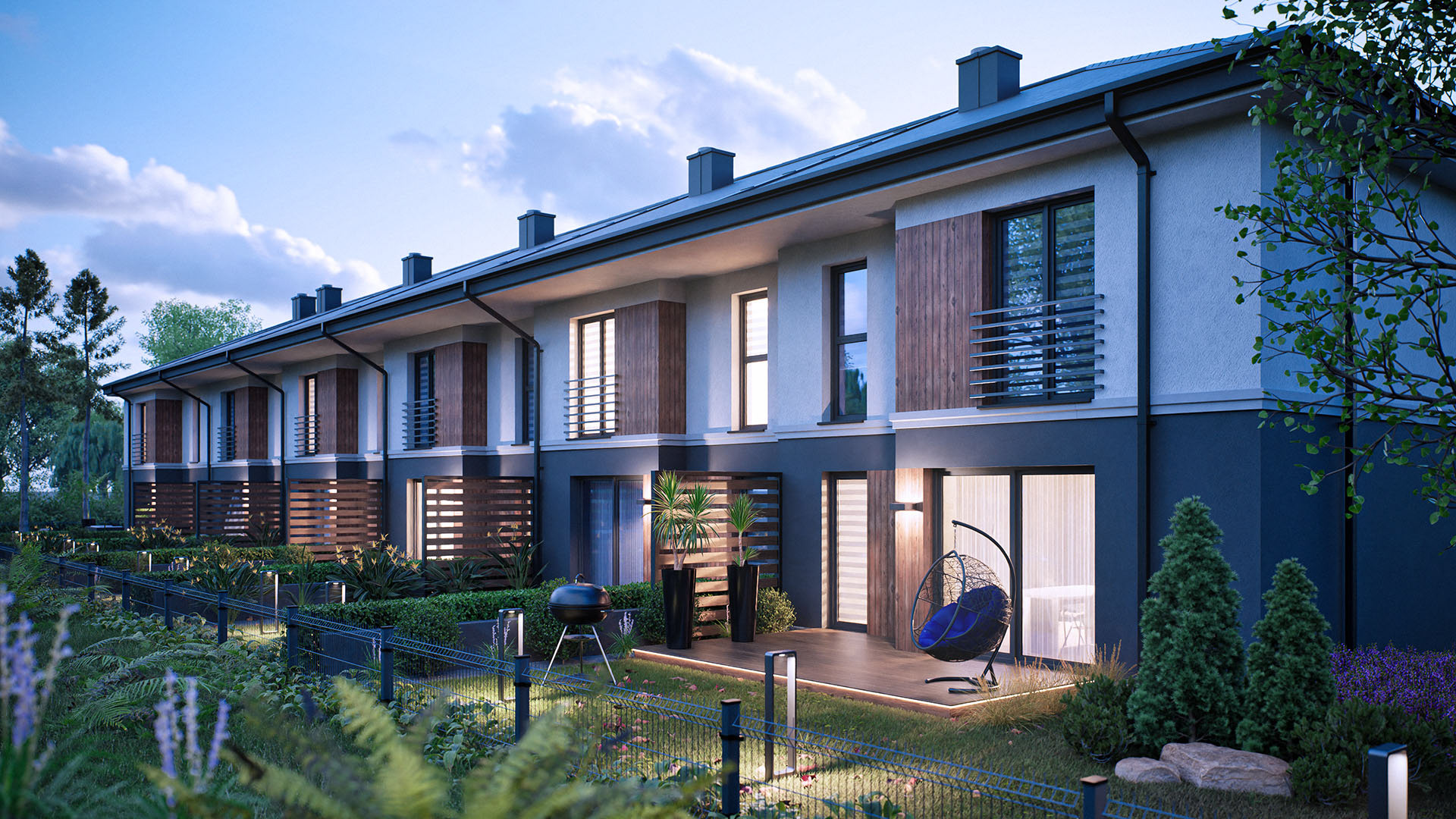 Szeregówka | Wizualizacje Architektoniczne 3D-2