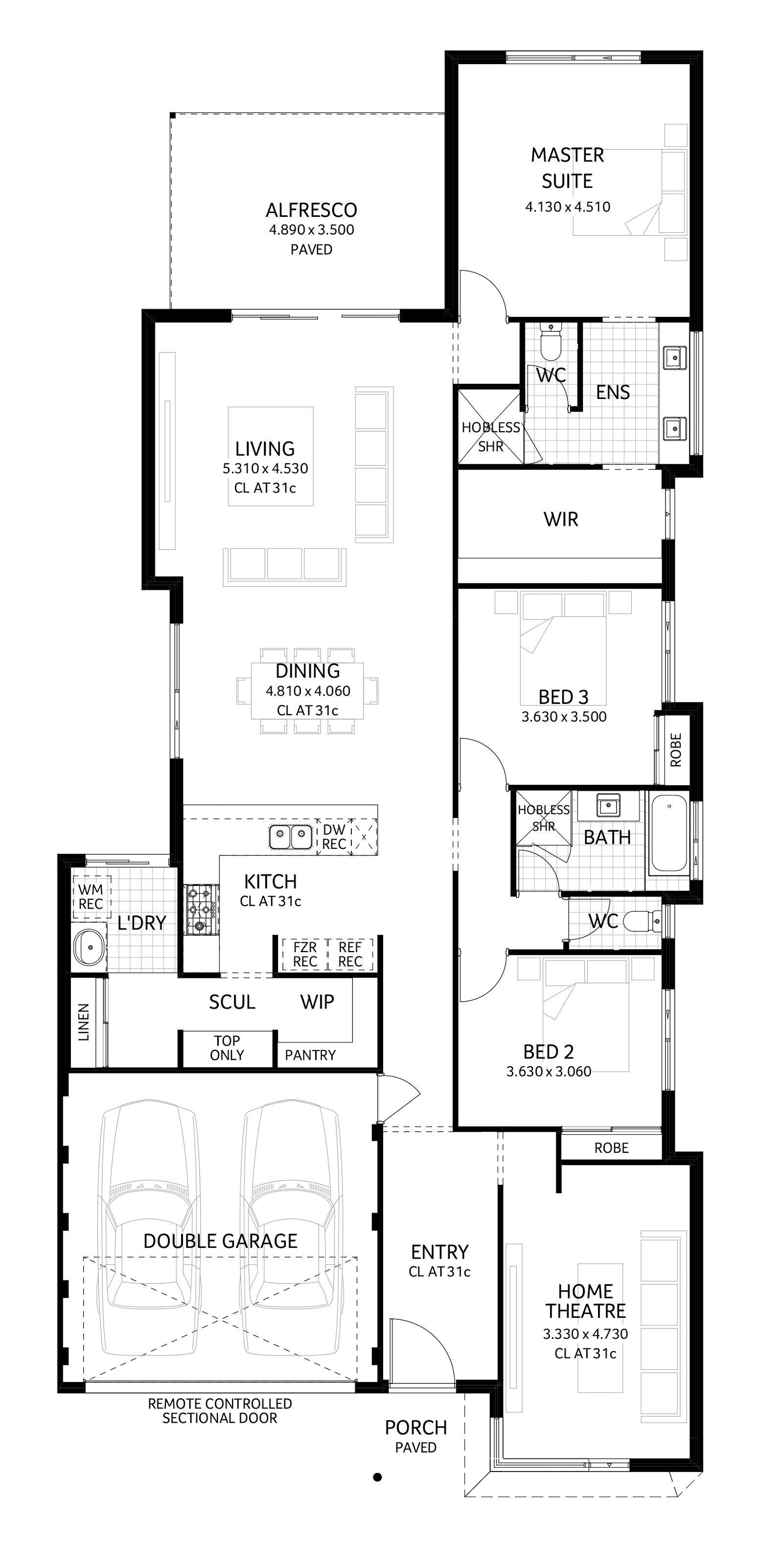 Ningaloo | Contemporary - 3 Bedroom 2 Bathroom Single Design by Plunkett Homes-73