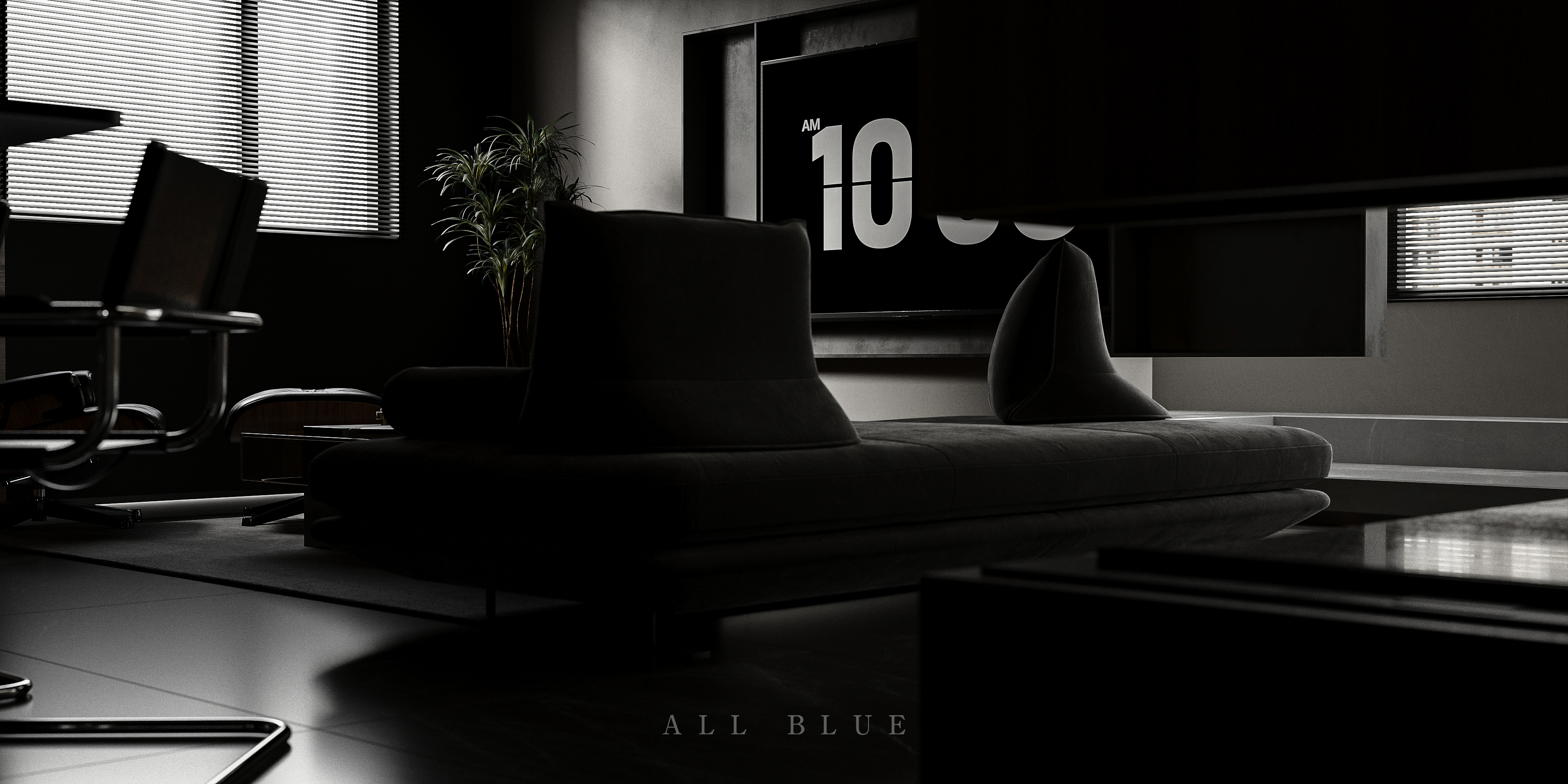 暗黑风格-室内空间渲染-2