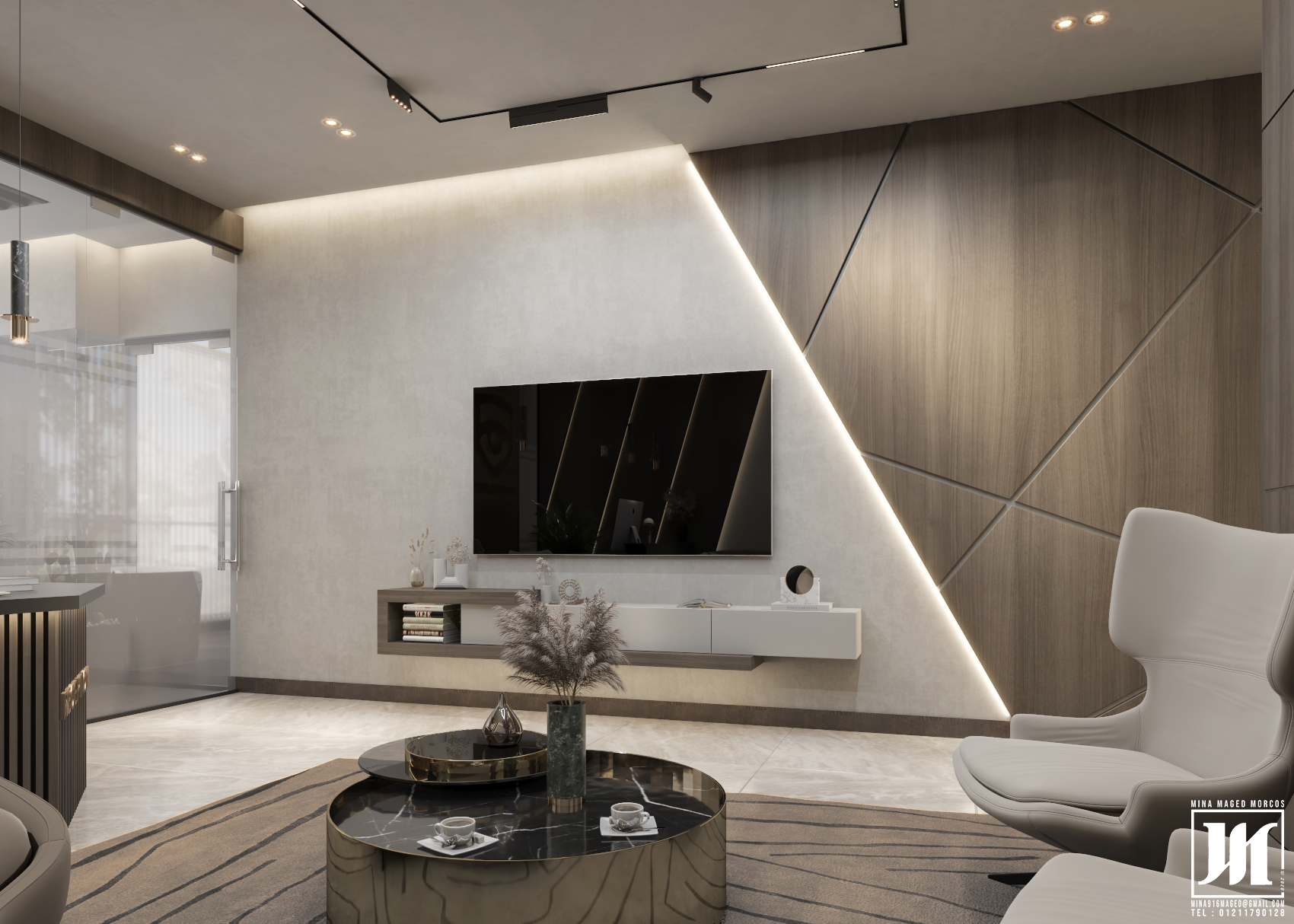 办公项目丨Arch. Mina Maged Morcos-19