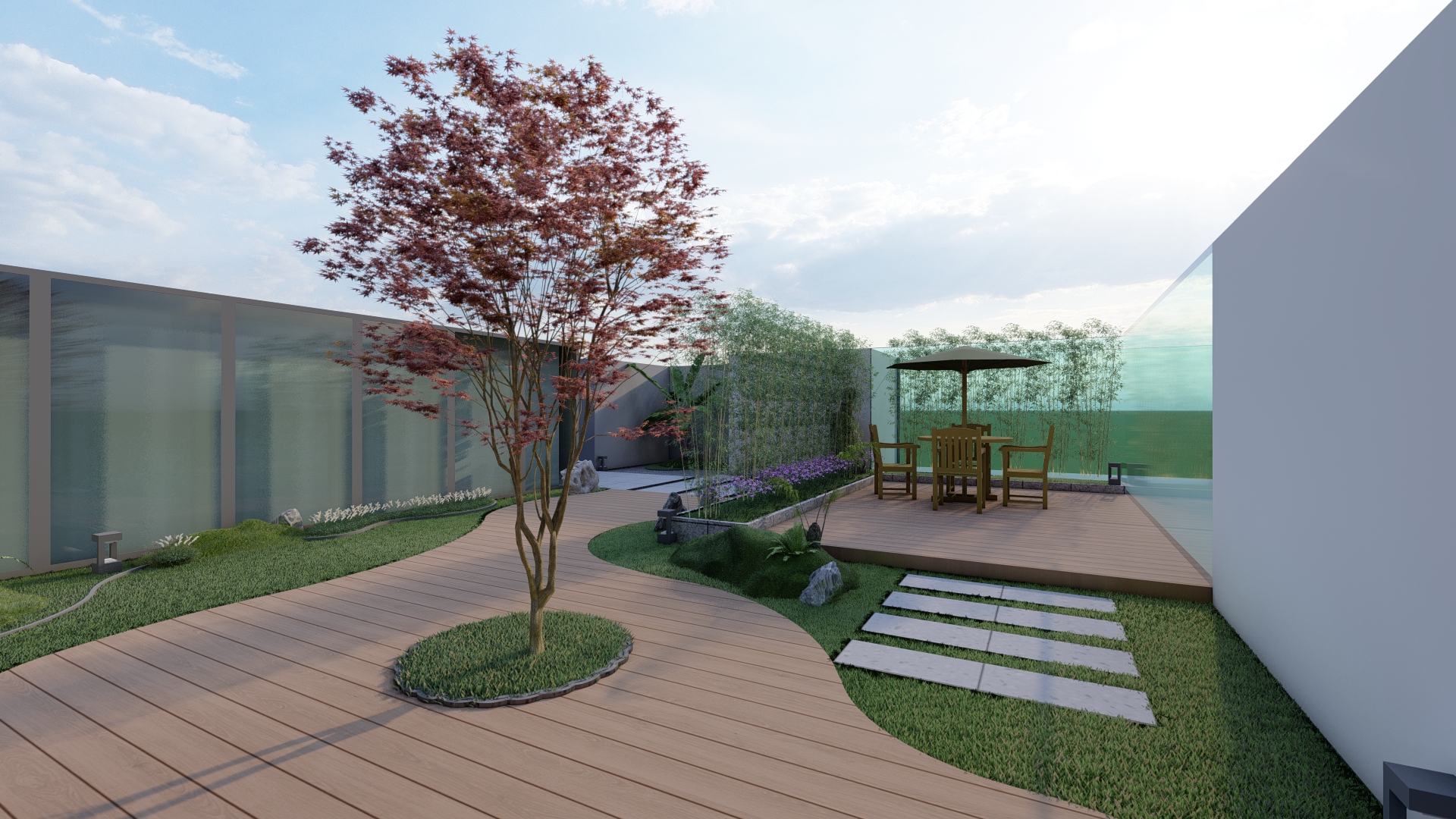 现代简约风格庭院设计-12