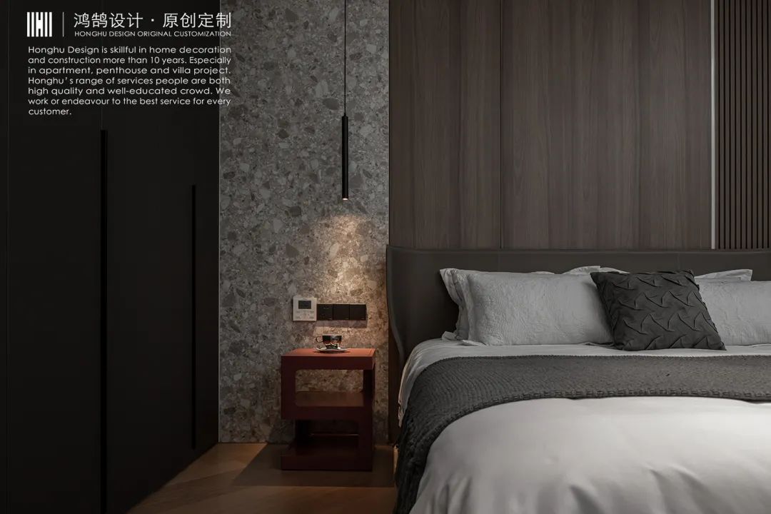 深色现代空间 · 天宁吾悦 140㎡的质感生活丨中国常州丨鸿鹄设计-35