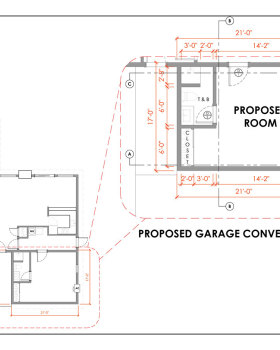 Garage Conversion with Permit Drawings
